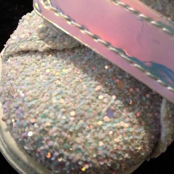 Unicorn iridescent glitter bling colored sneakers - Picture 6 of 10